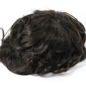 EMEDA Four Hole Toupee Bleached front Swiss Lace fine mono Man Hair system for Wholesale