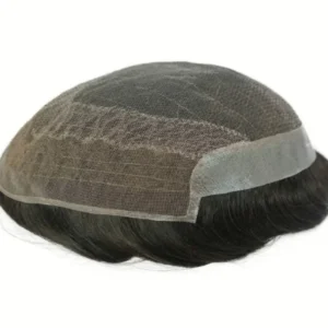 Emeda OCT Swiss Lace Men Toupee Bleached Knot with PU around Wholesale
