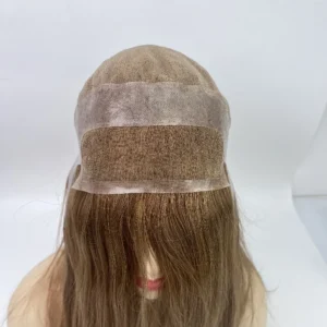 EMEDA Swiss lace wig With PU Perimeter for hair loss woman Wholesale