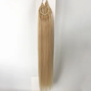 EMEDA blonde color Korea Cotton Thread Line hair extensions Wholesale