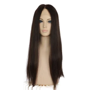 #4 Brown Color European Human Hair Lace Top Wig Wholesale
