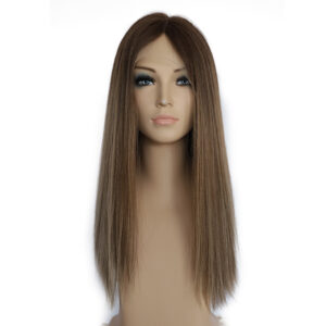 EMEDA High Quality Lace Top Wig Ombre Color #4/B10 20 inch Kosher Wig