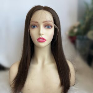 14inch-24inch #4/8 Color European Virgin Human Hair Lace Top Wig Wholesale