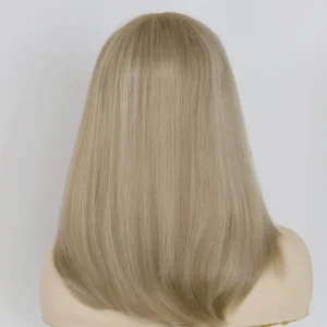 Emeda Villa Warm Blonde Lace Top Wig Bleached Knots European Human Hair