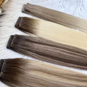 EMEDA Wholesale Seamless Human Hair Extensions Genius Wefts Stock