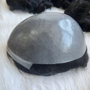 Emeda V-Loop Machine Made Thin Skin Toupee Men Hair Replacement
